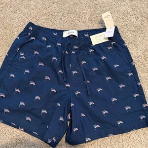 Hollister California Men's Cotton-Linen Blend Pull-On Shorts Size M NWT